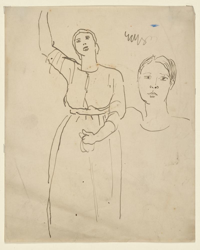 Two Studies of a Peasant Woman