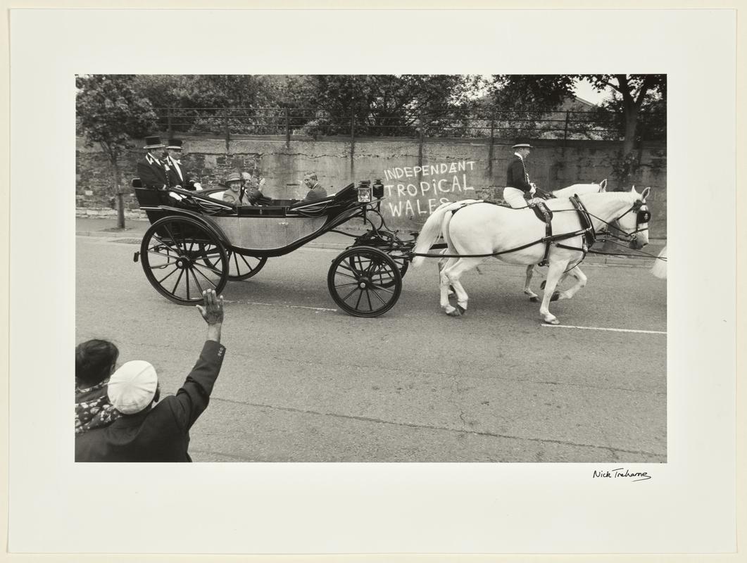 The Queen on her way to open the new Welsh Assembly, Bute Street, Cardiff