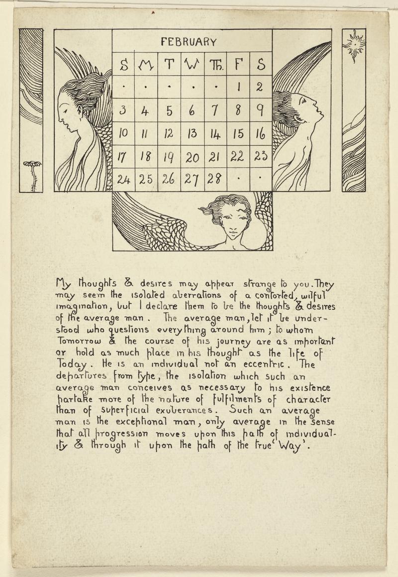Calendar for February 1918