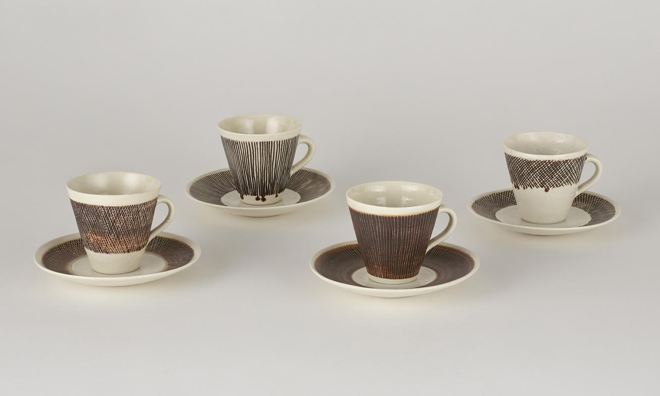 Group of 4 Cups and Saucers