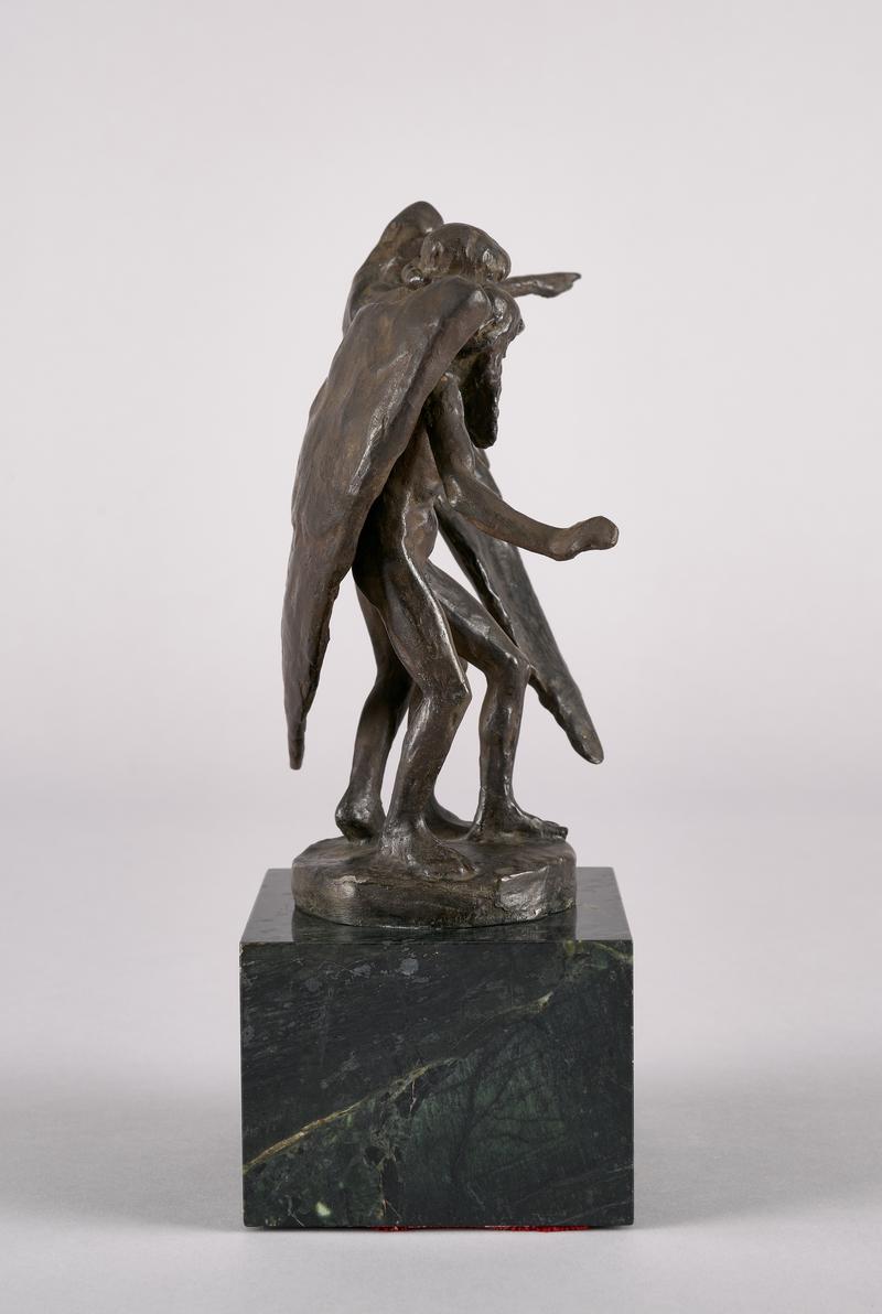 Old man and angel