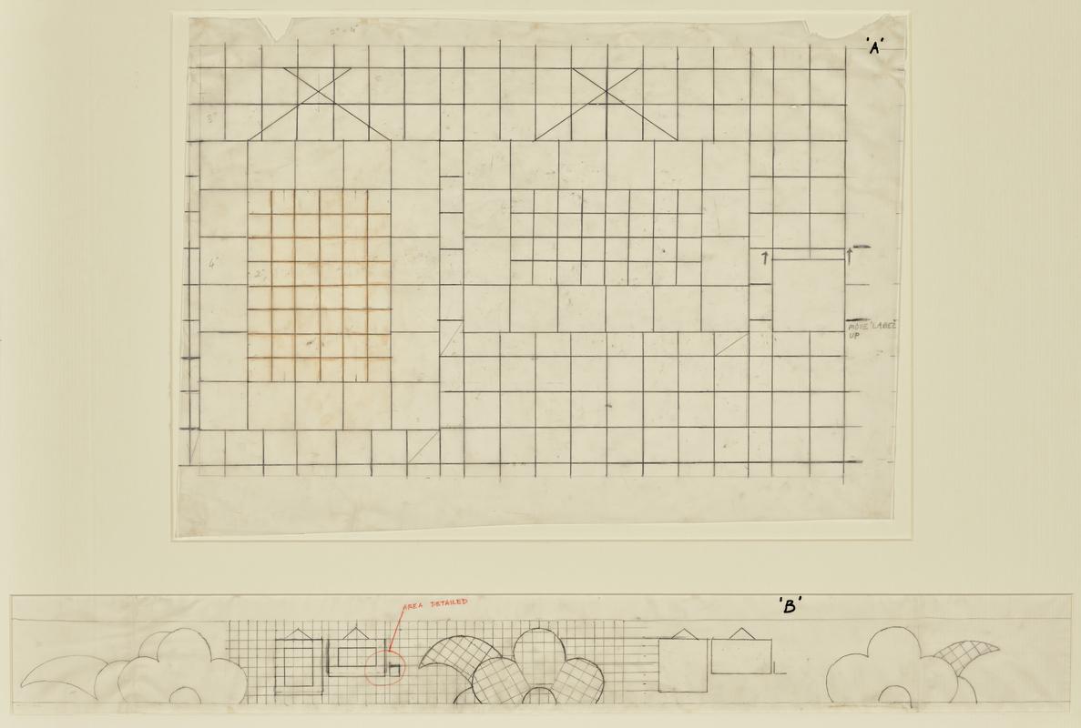 Rotunda Well Designs - tracing "A" and  tracing "B"