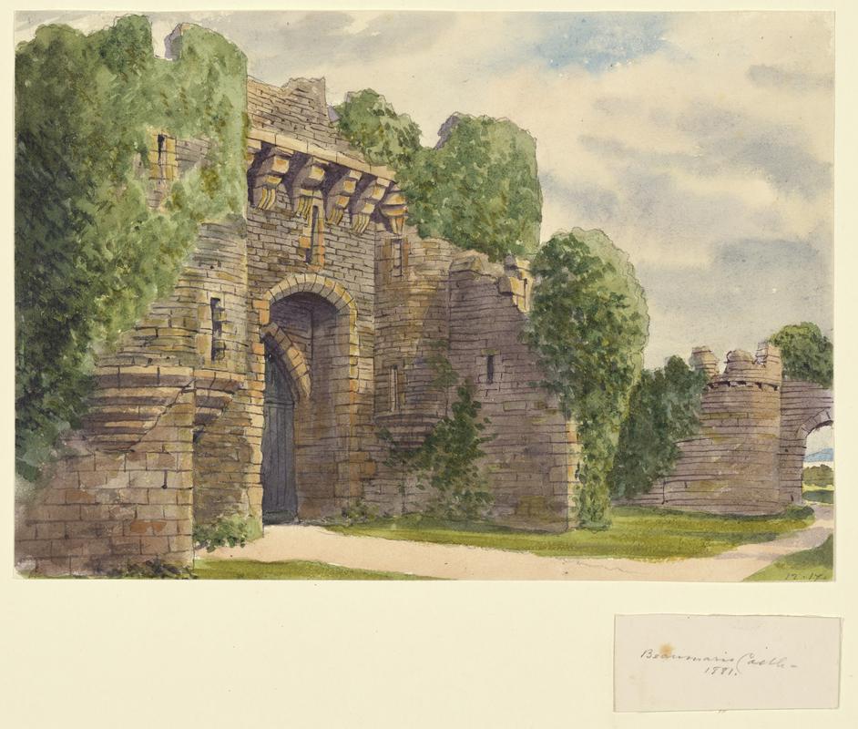 Beaumaris Castle, 1881
