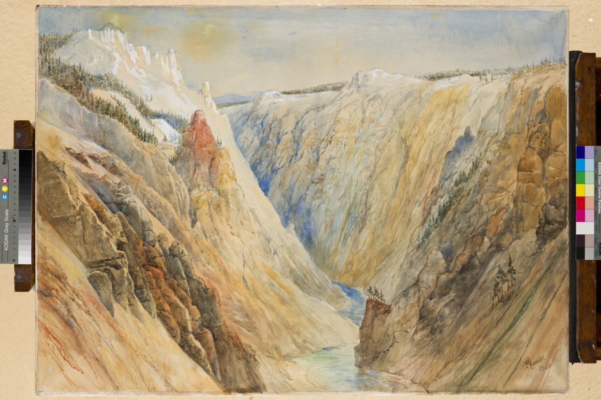 The Great Canyon of the Yellowstone from the lower fall