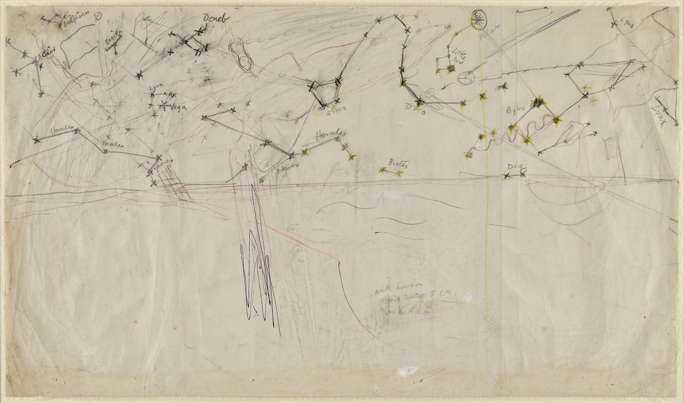 Study for the constellations - 'Trystan and Essylt'