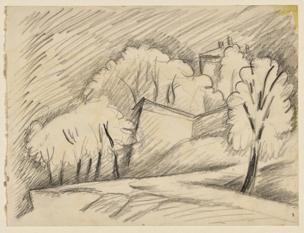 Landscape with Trees and Buildings