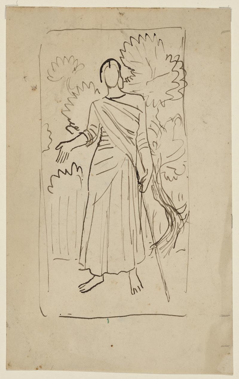 Woman carrying a Stick