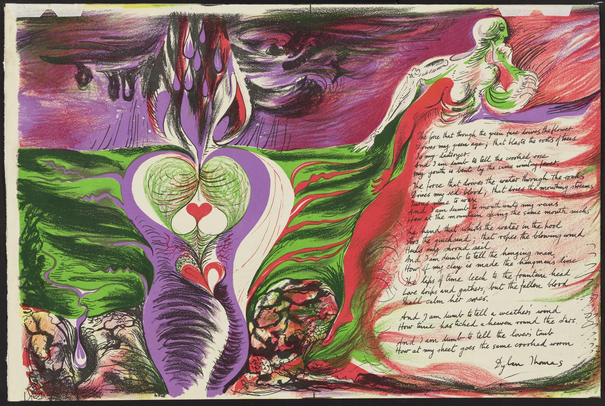 Illustration to a poem by Dylan Thomas