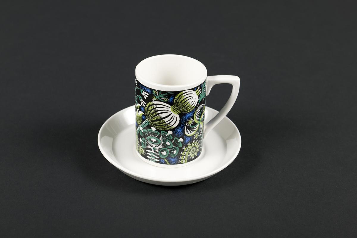 coffee cup and saucer. 1970 ca