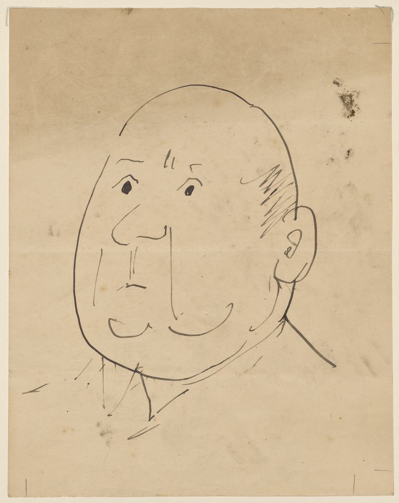 Caricature Sketch of a Man's Head