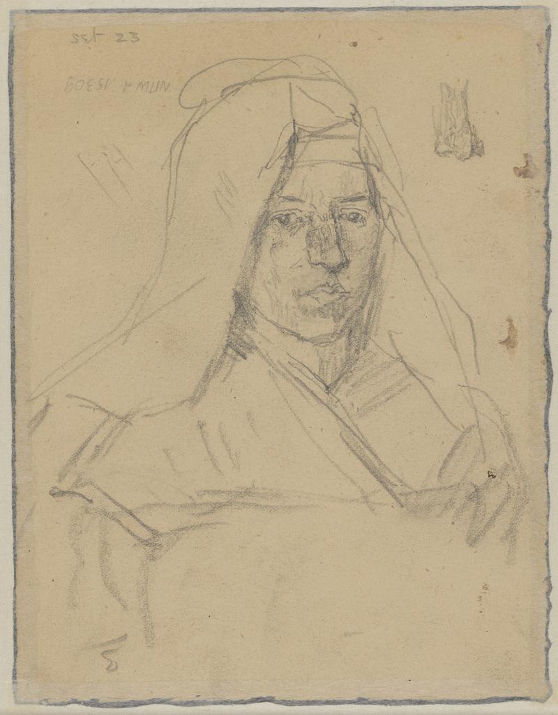 Nun in church