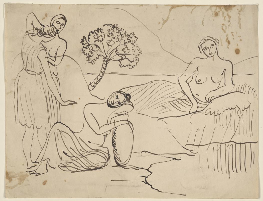 Four Women in a Landscape