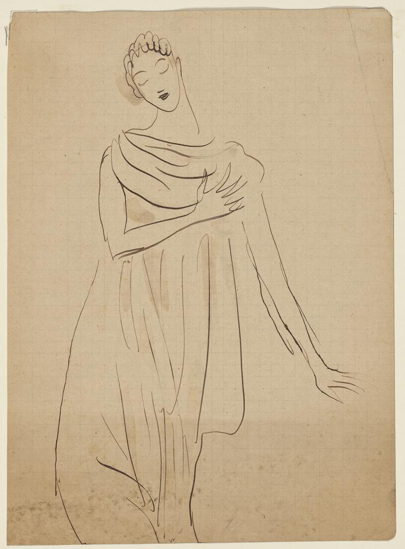 Woman in a Long Dress