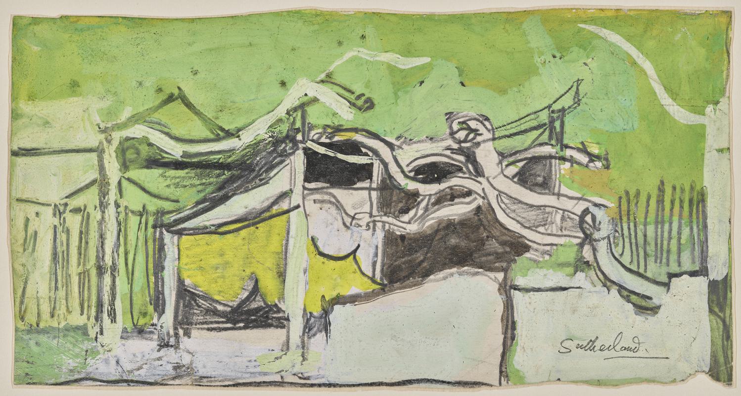 Vine pergola, green study