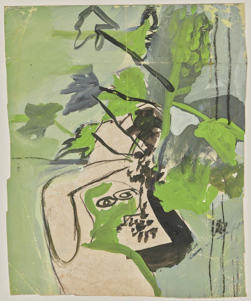 Man eating grapes