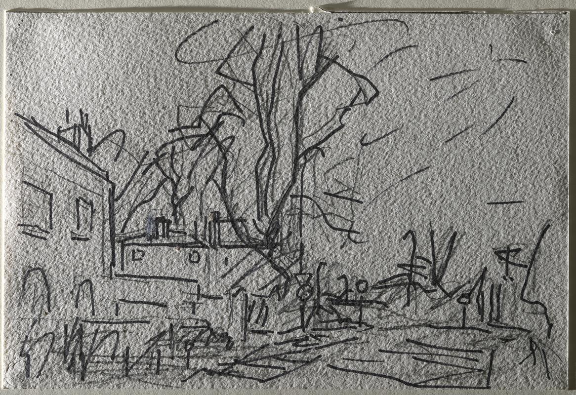 Study for 'Park Village East, Winter'