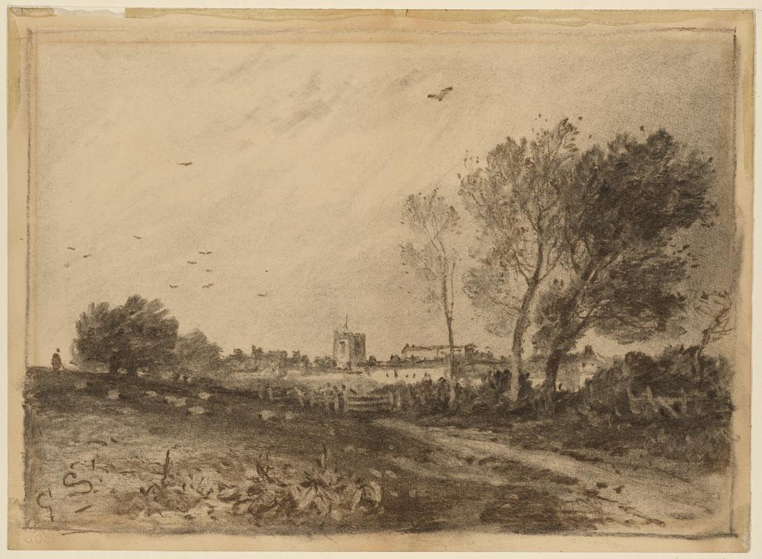 Landscape with a Village beyond