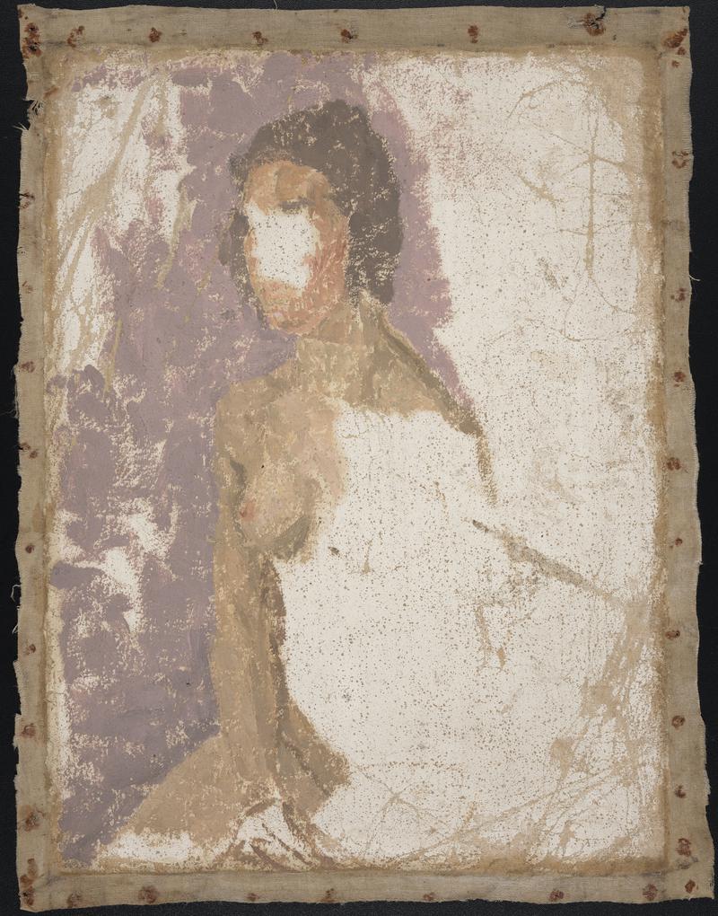 Study of a seated nude girl