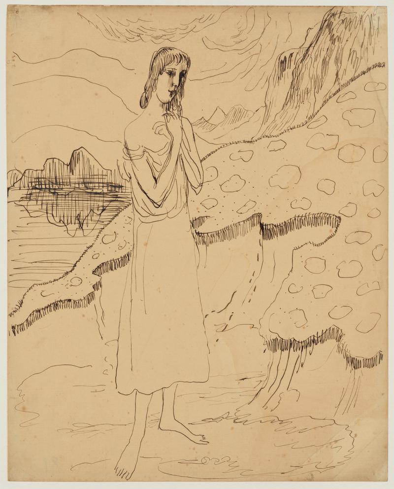 Girl by a Lake