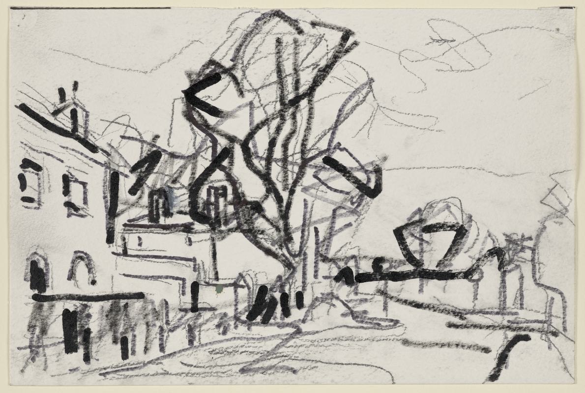 Study for 'Park Village East, Winter'