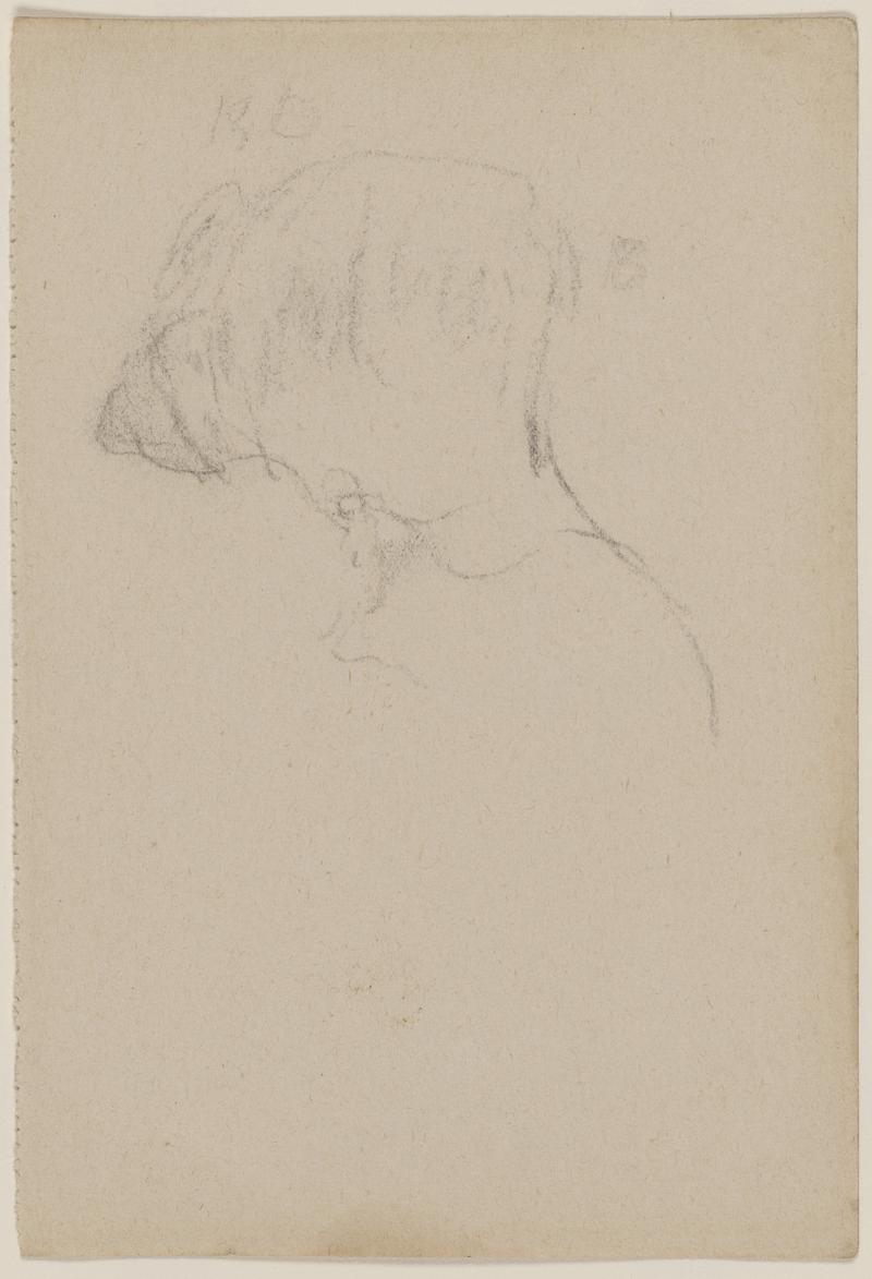 Study of left side of man's head