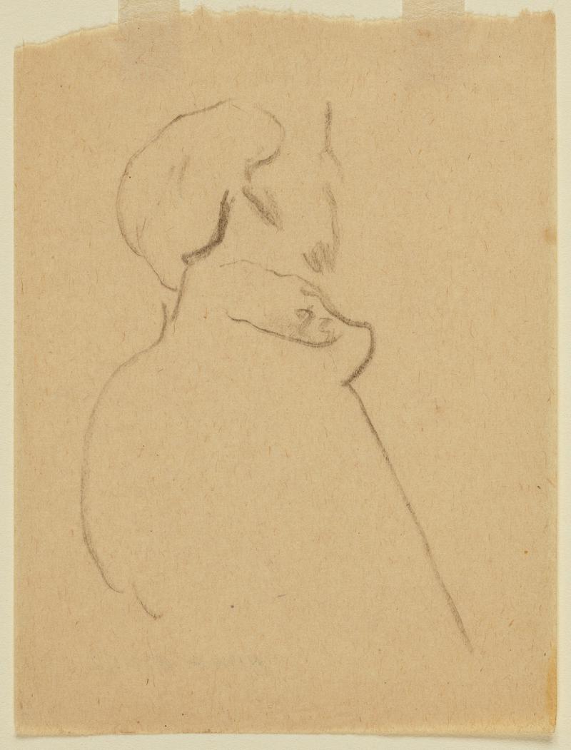 Study of right side of man's head