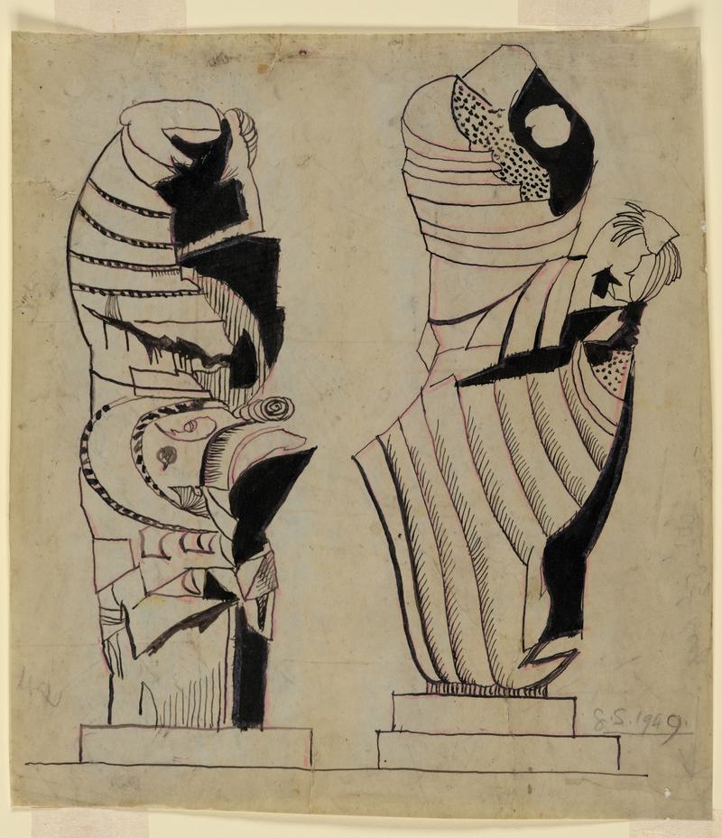 Two standing forms