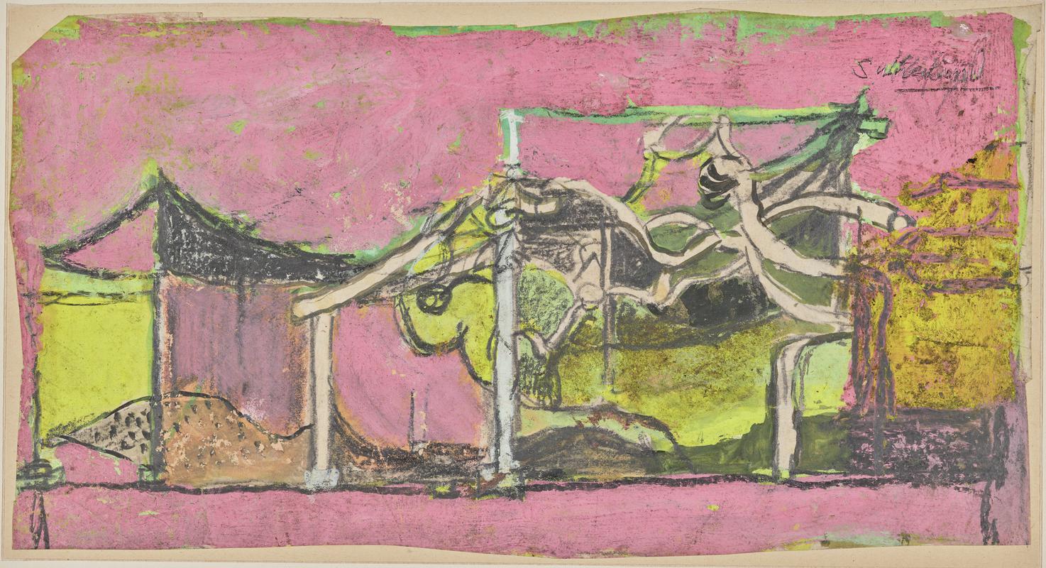 Vine pergola sketch