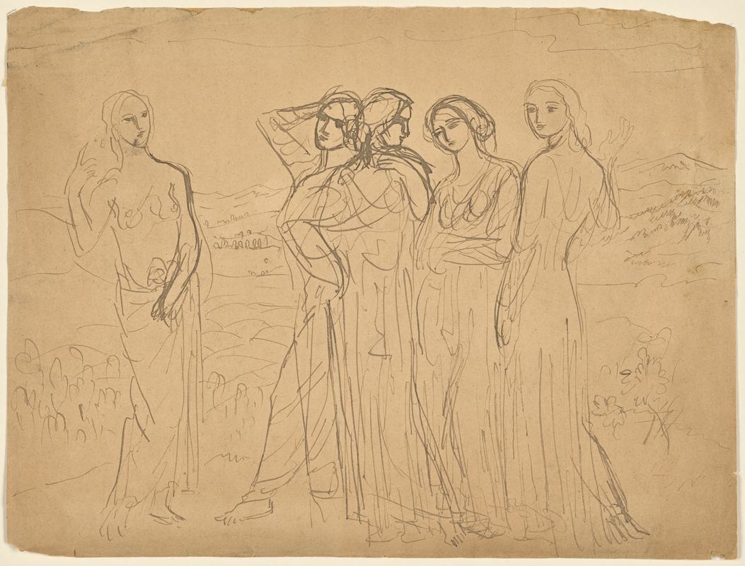 Five Women in a Landscape