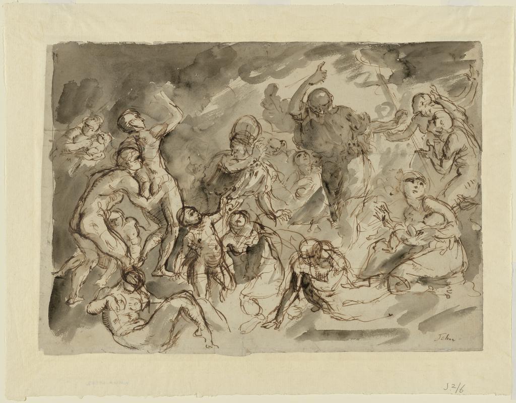 Study for "Moses and the Brazen Serpent"