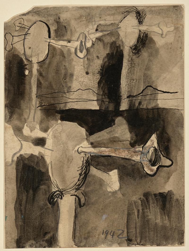 Study for illustration to poems by David Gascoyne