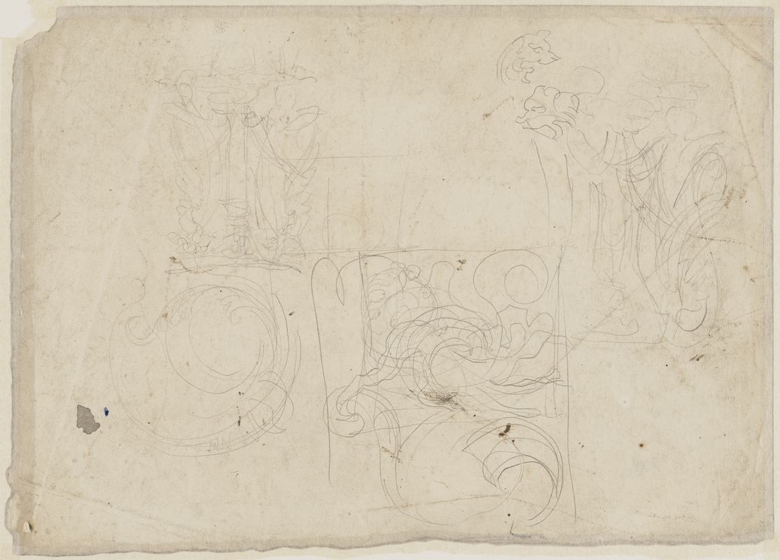 Figure Studies for Pavement of St George's Hall, Liverpool