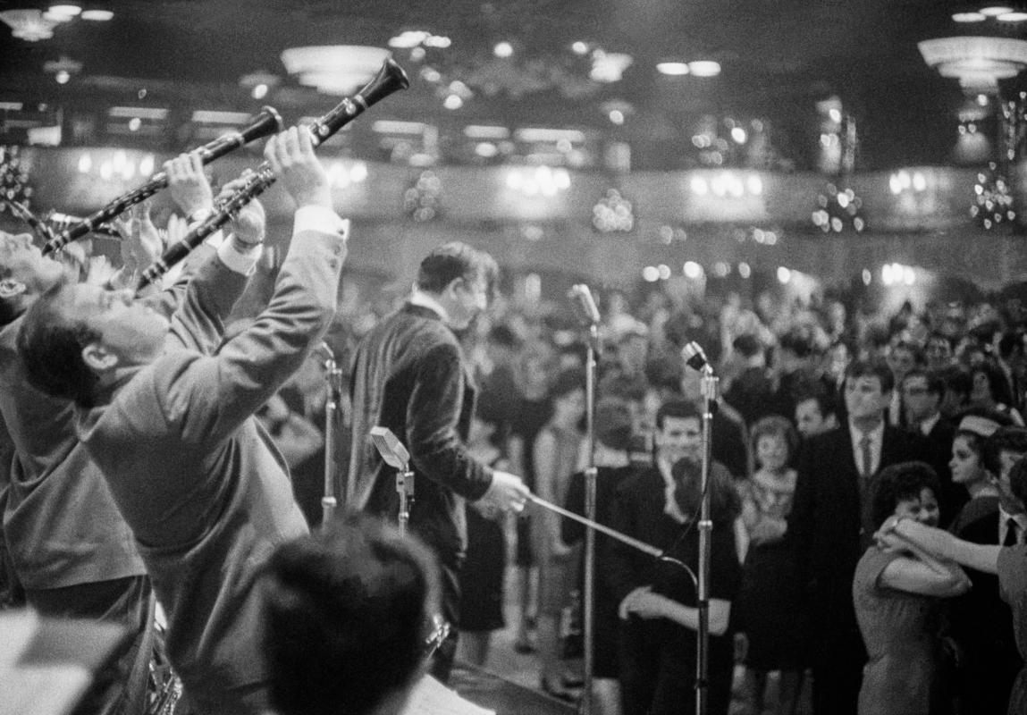 GB. ENGLAND. The Hammersmith Palais. The most famous mass dance hall of the 60's. Weekend crammed with youth mainly trying to find a girl/boy friend. For its time very multi-cultral. Joe LOSS Orchestra one of the most successful bands of the 50/60's. Singer Rose BRENNAN. Resident band at the Hammersmith Palais. 1963.