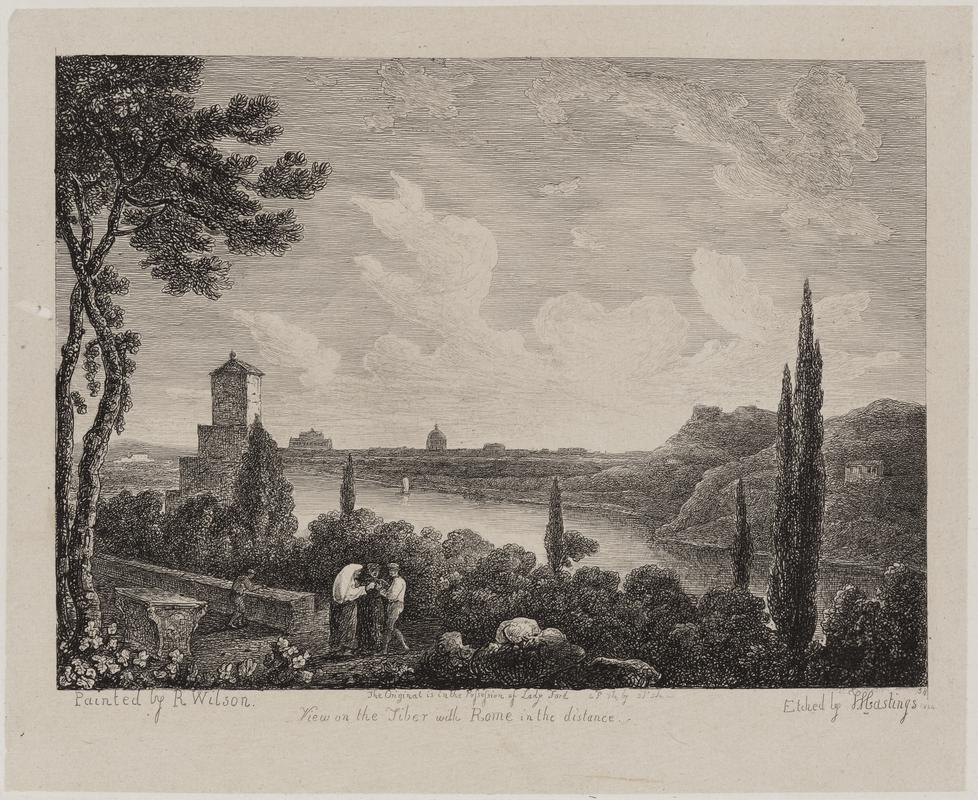 View on the Tiber with Rome in the Distance