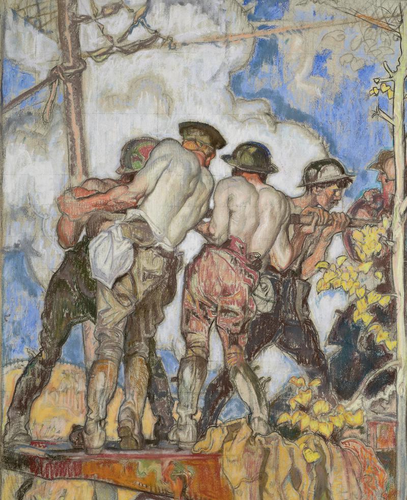 A Heavy Gun in Action (study for A Heavy Gun in Action)