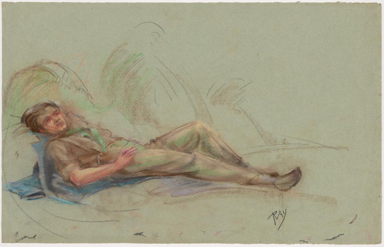 Reclining soldier