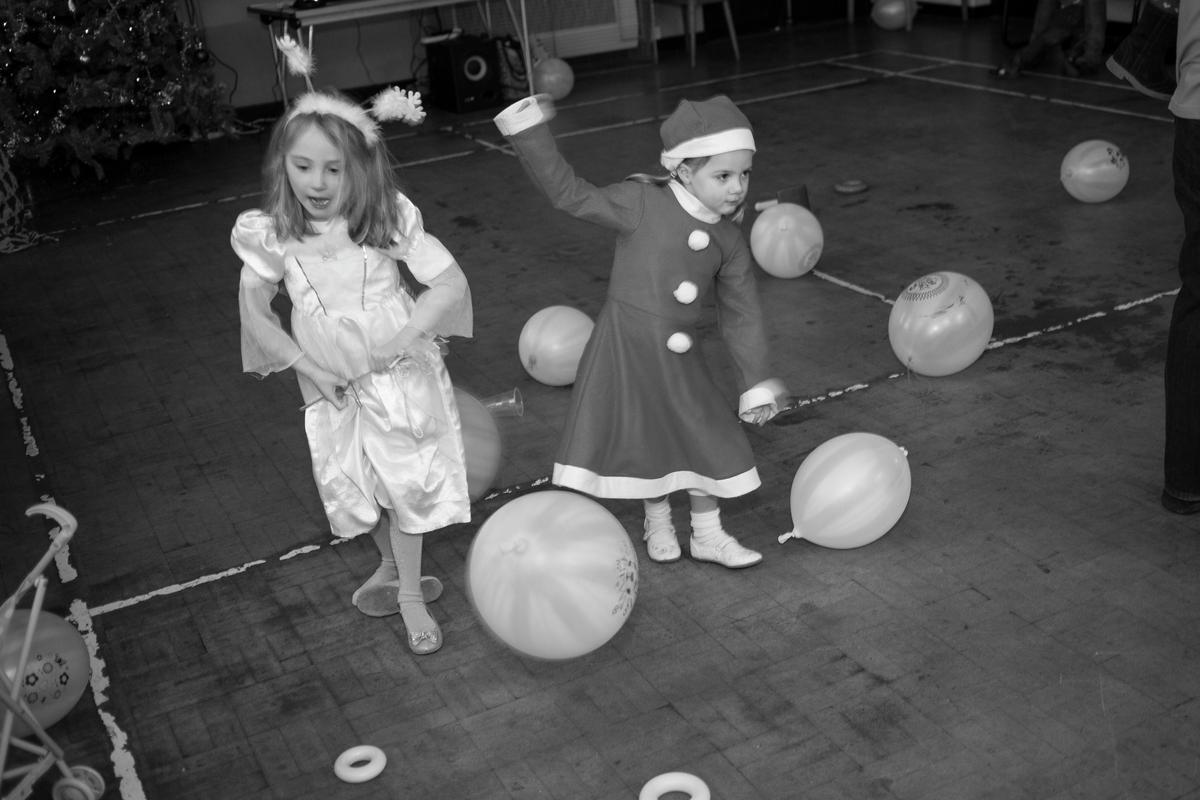 GB. WALES. Tintern. Children's Christmas party with Father Christmas. 2012.